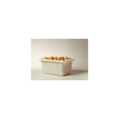 Food Tote Box 12X8X9 IN White Paper 1/Each