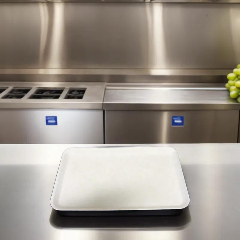 10S Meat Tray 10.75X5.75X0.5 IN Polystyrene Foam White Rectangle Light Weight 500/Case