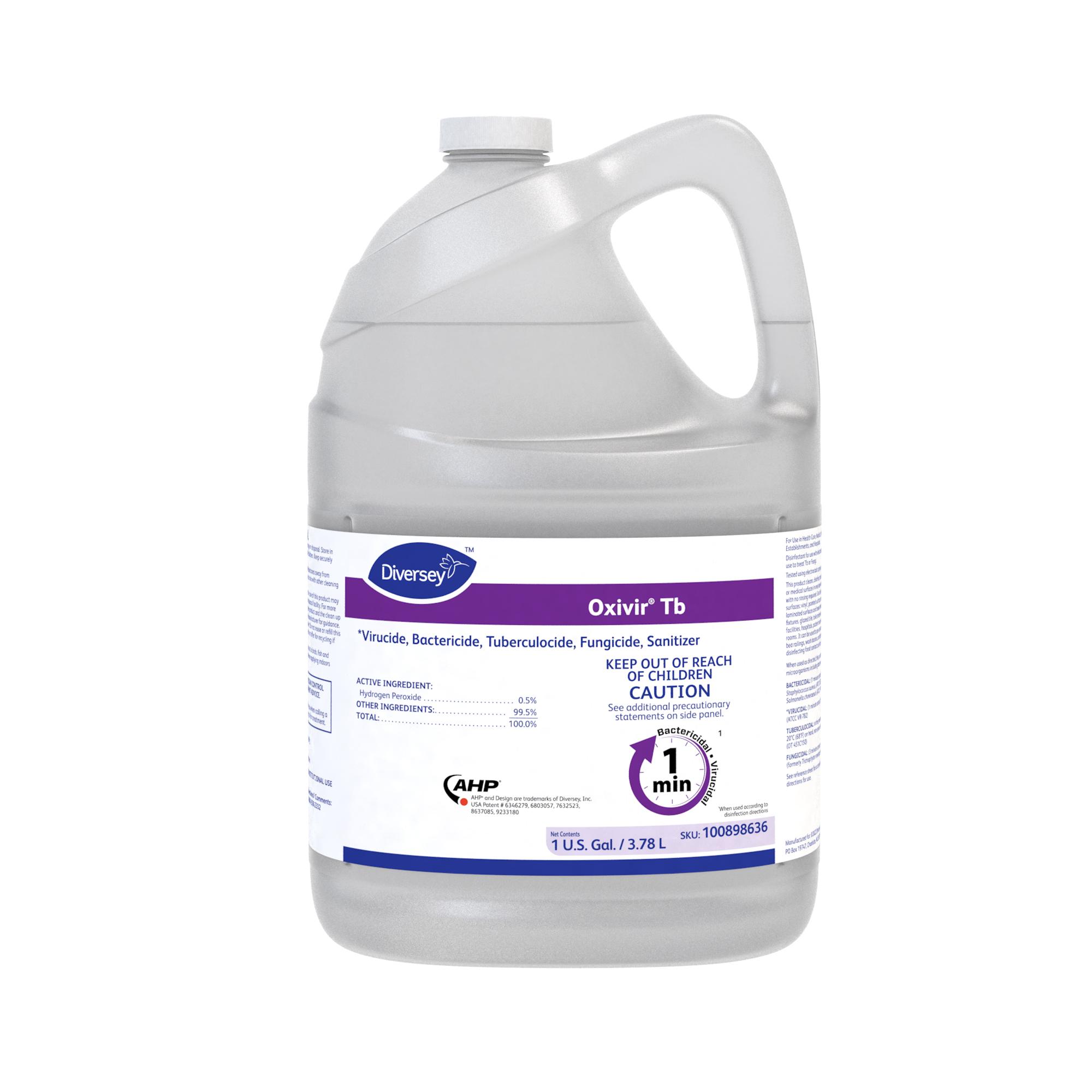 Oxivir® Tb One-Step Disinfectant 1 GAL Multi Surface Liquid RTU Accelerated Hydrogen Peroxide (AHP®) 4/Case
