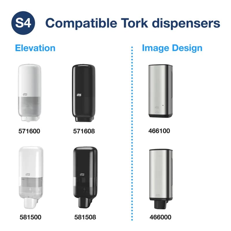 Tork Hand Sanitizer Foam 1 L Unscented Clear Alcohol Formula For S4 1 Count/Pack 6 Packs/Case 6 Count/Case