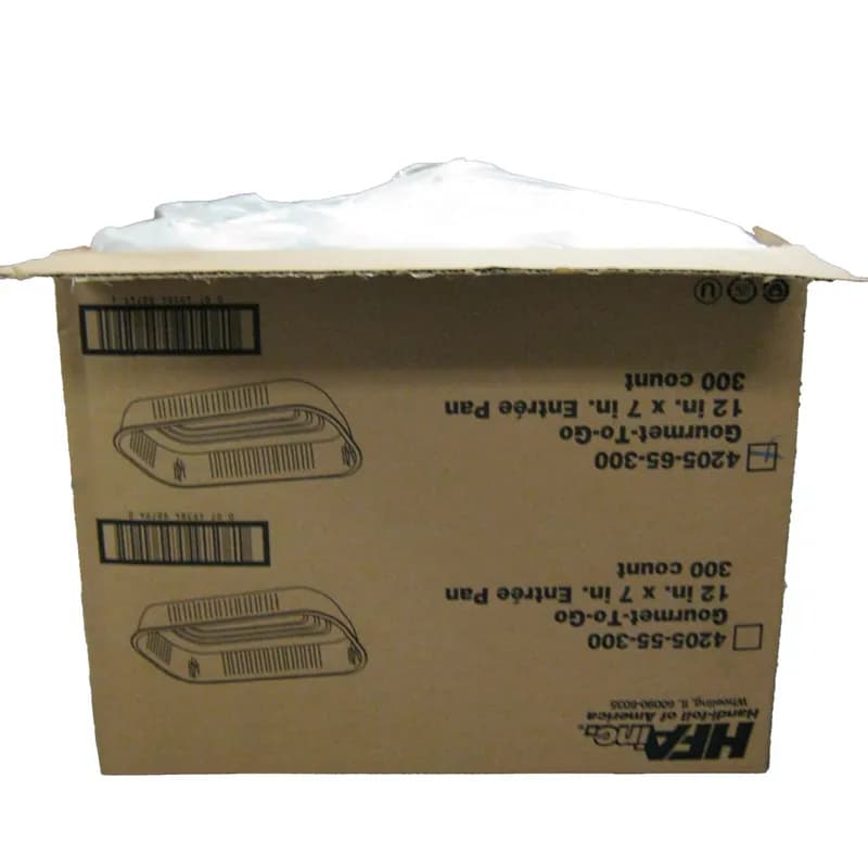 Take-Out Container Base 12.5X7X2 IN Aluminum Silver Oblong 300/Case