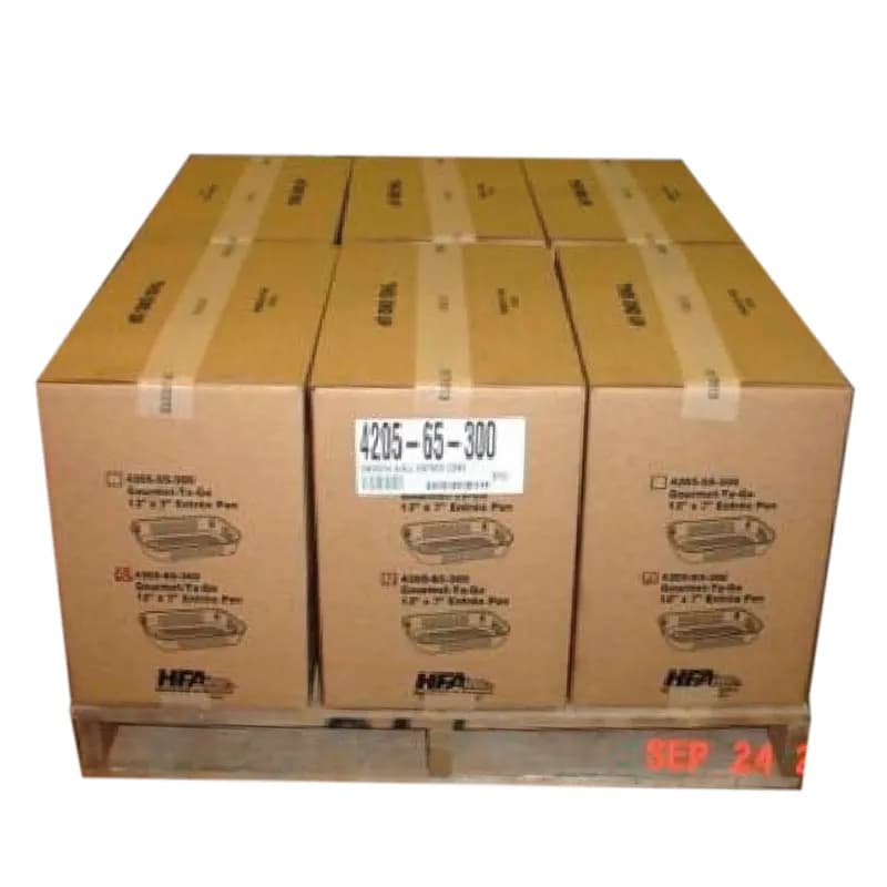 Take-Out Container Base 12.5X7X2 IN Aluminum Silver Oblong 300/Case