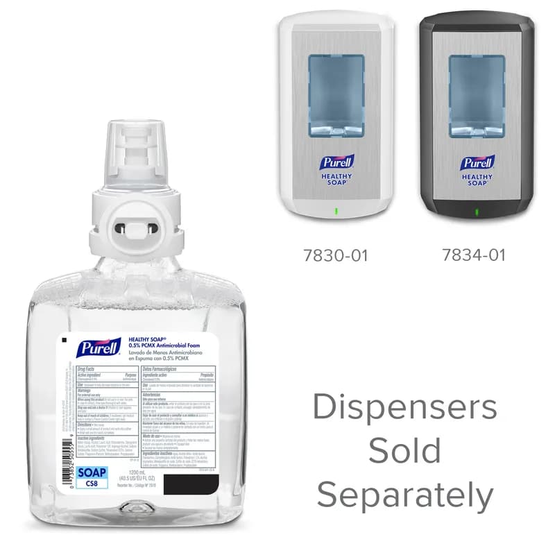 Purell® Hand Soap Foam 1200 mL 5.18X3.45X7.3 IN Floral Antimicrobial 0.5% PCMX For CS8 2/Case