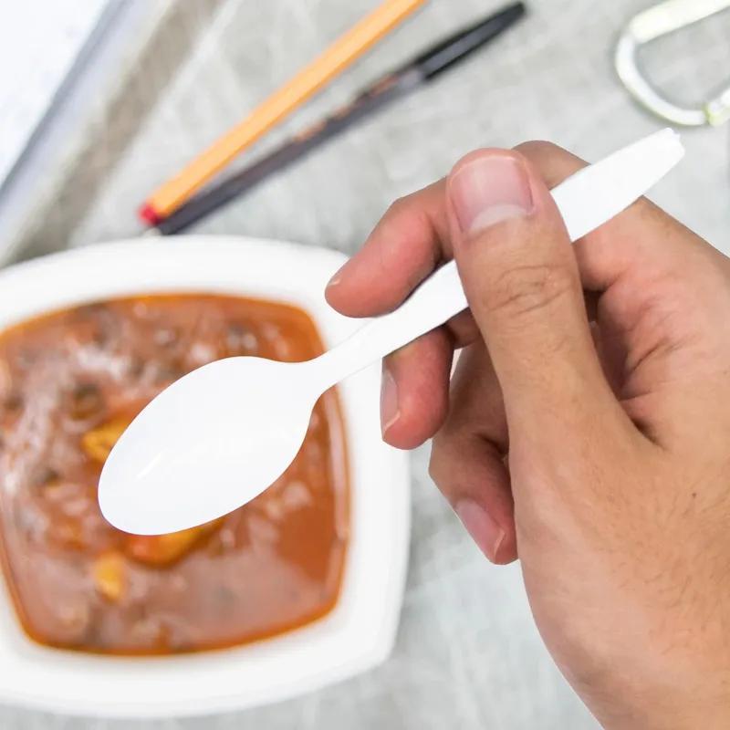 Solo® Reliance® Teaspoon 5.62X1.9X0.6 IN PS White Medium Heavy 1000/Case