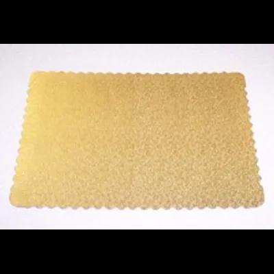 Cake Board 1/4 Size 13.75X9.75 IN Corrugated Paperboard Gold 100/Case