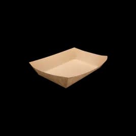 Food Tray 8X5X2 IN Kraft Paperboard Kraft Rectangle 500/Case