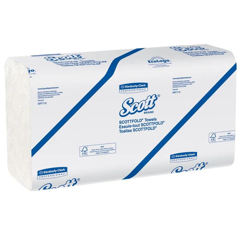 Scott® Essential Scottfold™ Folded Paper Towel 9.4X12.4 IN White Low Wet Strength 175 Sheets/Pack 25 Packs/Case