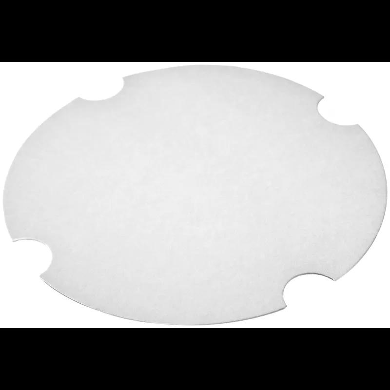 Lid Flat Paper White Round For 85 OZ Container 200/Case