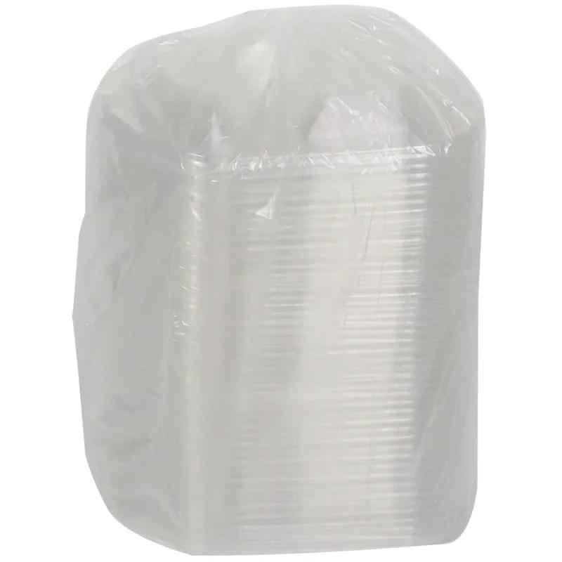 Lid Dome Large (LG) 9.375X8X1.25 IN 2 Compartment OPS Clear Oval For Tray Unhinged Anti-Fog Leak Resistant 250/Case