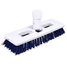 Impact® Scrub Brush Heavy Duty Plastic White Blue Swivel 1/Each