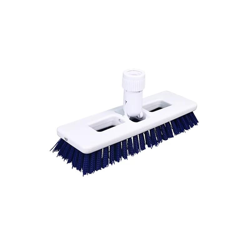 Impact® Scrub Brush Heavy Duty Plastic White Blue Swivel 1/Each