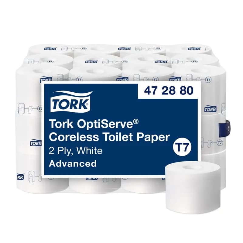 Tork Toilet Paper & Tissue Roll T7 4X3.66 IN 333.333 FT High Capacity Refill Advanced 1000 Sheets/Roll 36 Rolls/Case