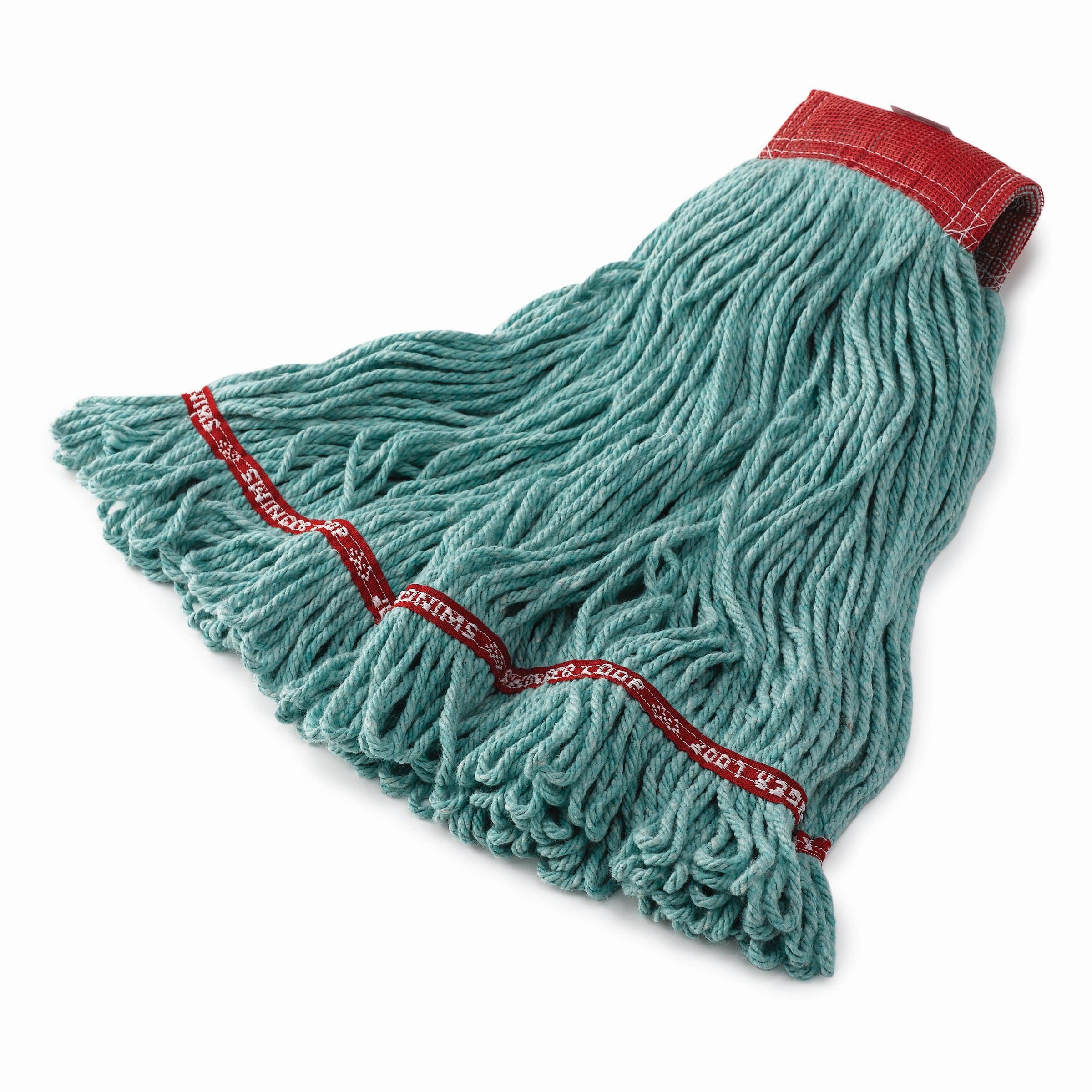 Swinger Loop® Mop Large (LG) 24 OZ Green Cotton Synthetic Blend Loop End 5IN Headband 1/Each