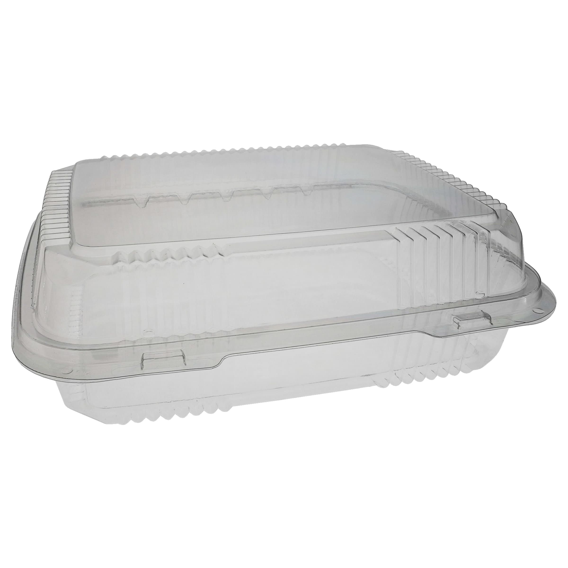 Take-Out Container Hinged With Dome Lid 10.75X9.25X3.5 IN OPS Clear Rectangle 150/Case