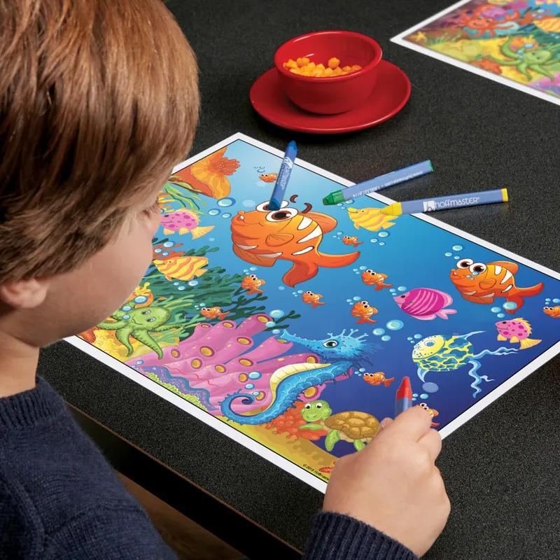 Crayon 3.5 IN Blue Green Red Yellow 4 Count/Pack 360 Count/Case