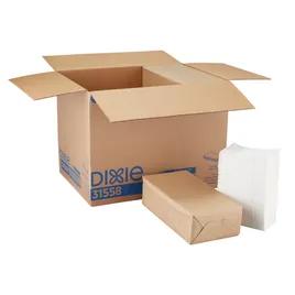 Dixie® Dinner Napkins 16.8X15 IN White Paper 1PLY 1/8 Fold 350 Count/Pack 12 Packs/Case 4200 Count/Case