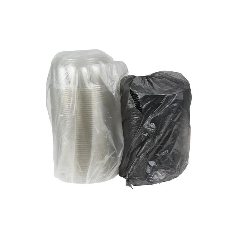 Cake Container & Lid Combo With Dome Lid 8X4 IN PET Clear Black Round Swirl 100/Case