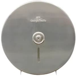 Toilet Paper Dispenser 9 IN Stainless Steel Wall Mount, Locking Silver 1-Roll Jumbo Jr (JRT) High Capacity 1/Each