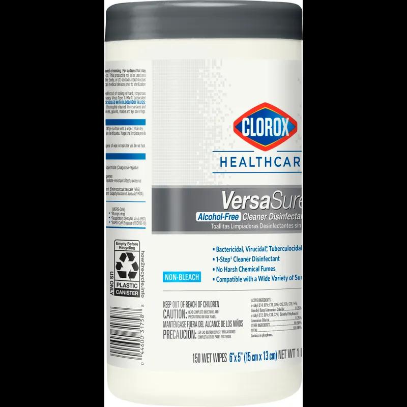 Clorox Healthcare® VeraSure® One-Step Disinfectant Multi Surface Wipe Quat Antibacterial 150 Count/Pack 6 Packs/Case