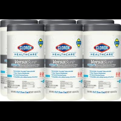 Clorox Healthcare® VeraSure® One-Step Disinfectant Multi Surface Wipe Quat Antibacterial 150 Count/Pack 6 Packs/Case