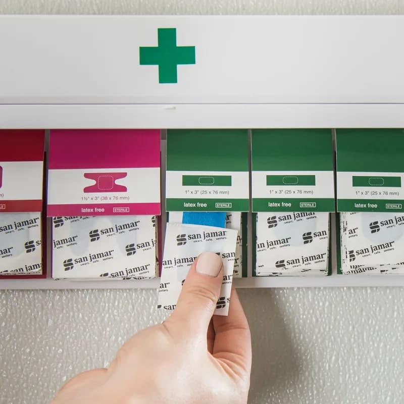 Mani-Kare® Adhesive Bandage Blue PP Refill 15 Count/Pack 3 Count/Case