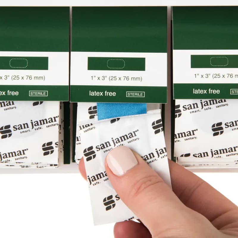 Mani-Kare® Adhesive Bandage Blue PP Refill 15 Count/Pack 3 Count/Case