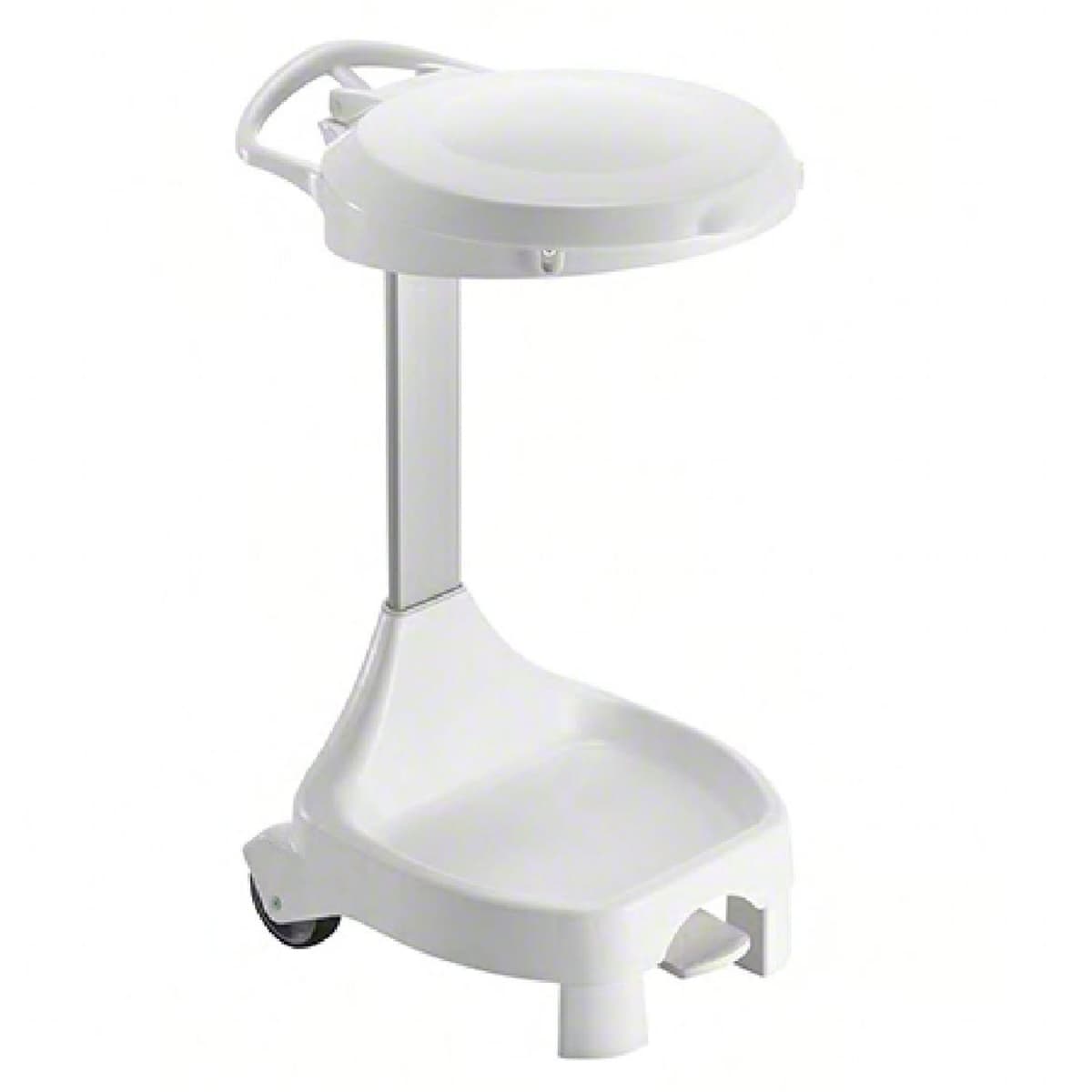 Linen Hamper 32 GAL Gray 2 Legs 4 Wheels With Cover 2/Case