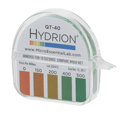 QT-40 Sanitizer Test Strips Quat 20/Case