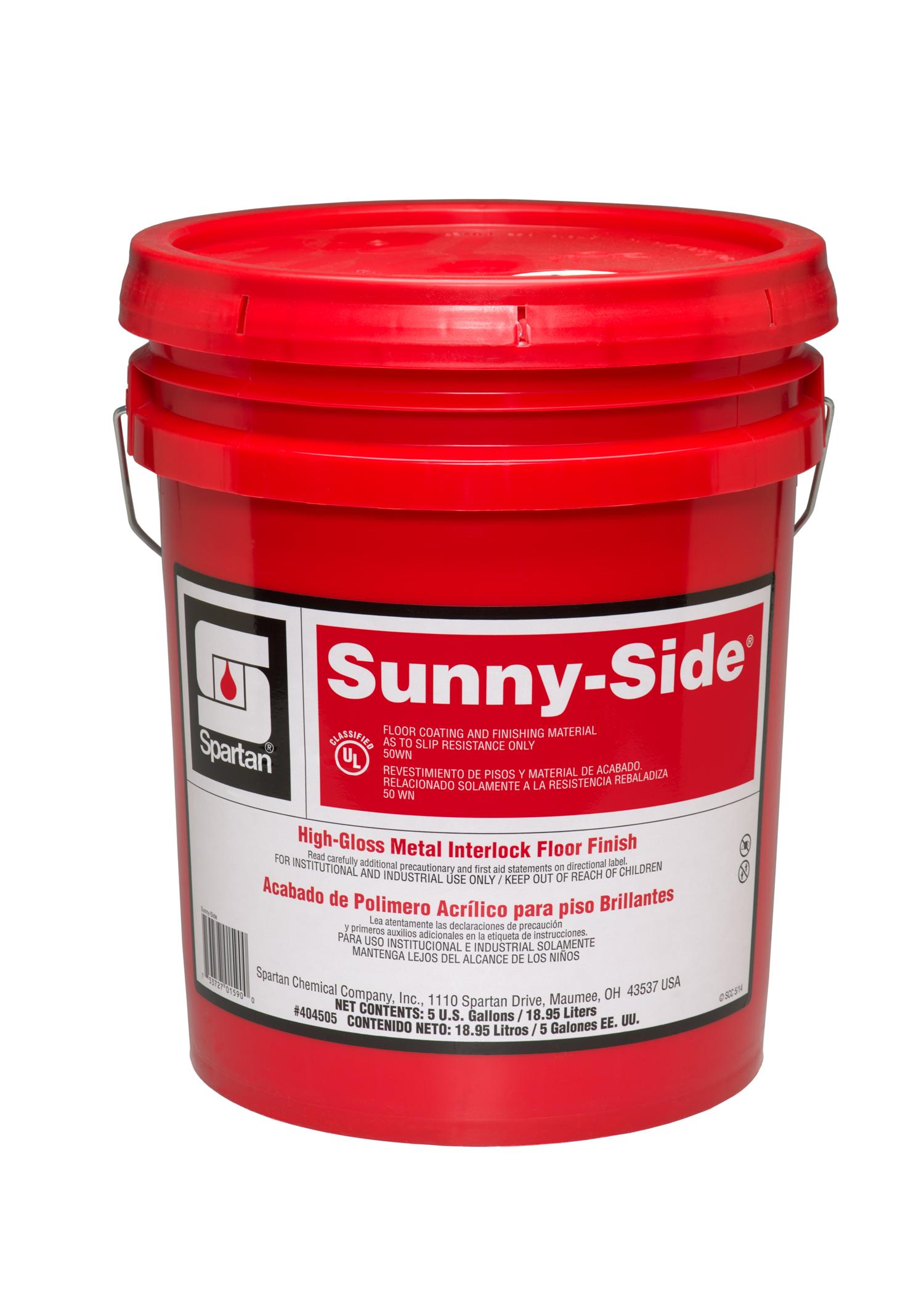 Sunny-Side® Floor Finish 5 GAL Alkaline RTU Metal Interlock 1/Pail