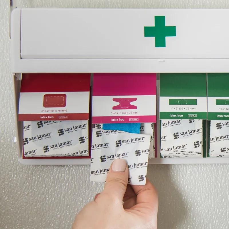 Mani-Kare® Adhesive Bandage Blue PP Refill Knuckle Bandage Latex-Free 15 Count/Pack 3 Count/Case