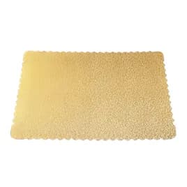 Cake Board 1/4 Size 13.75X9.75 IN Corrugated Paperboard Gold 50/Case