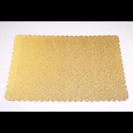 Cake Board 1/4 Size 13.75X9.75 IN Corrugated Paperboard Gold 500/Case