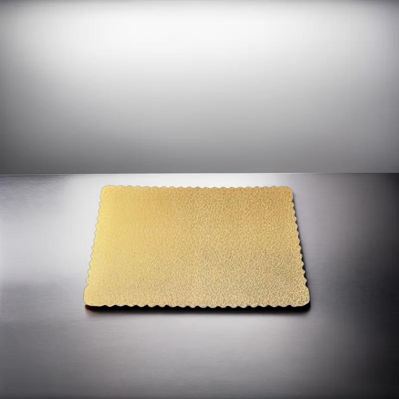 Cake Board 1/4 Size 13.75X9.75 IN Corrugated Paperboard Gold 50/Case