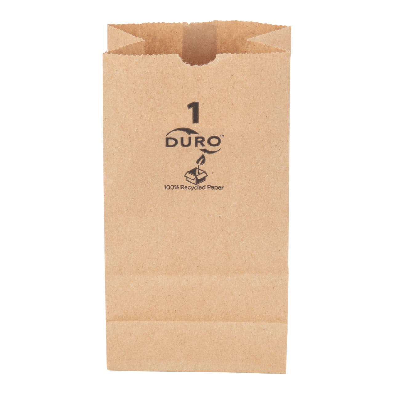 Duro® Dubl Life® Grocery Bag 1# Brown With Self-Opening (SOS) Closure 500/Pack