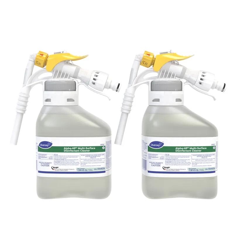 Alpha-HP® Citrus Scent One-Step Disinfectant 1.5 L Multi Surface Daily Liquid Concentrate RTD 2/Case