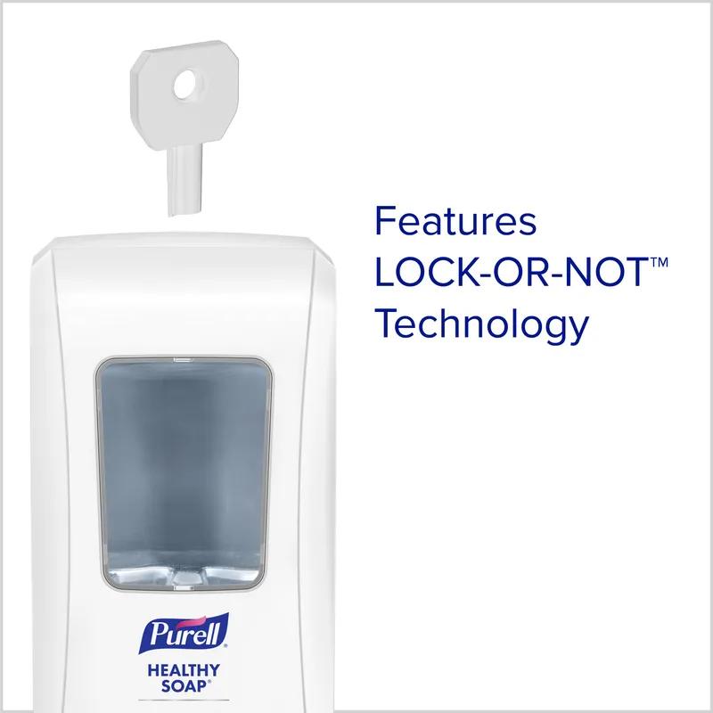 Purell® HEALTHY SOAP™ Hand Soap Dispenser 2000 mL White ABS Wall Mount Push Lever High Capacity For FMX-20 1/Each