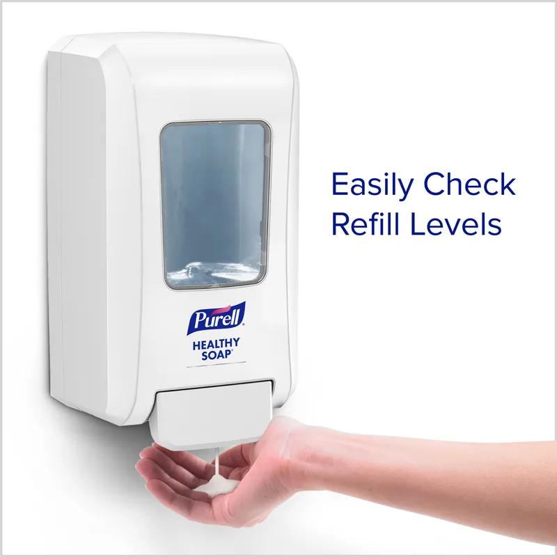 Purell® HEALTHY SOAP™ Hand Soap Dispenser 2000 mL White ABS Wall Mount Push Lever High Capacity For FMX-20 1/Each