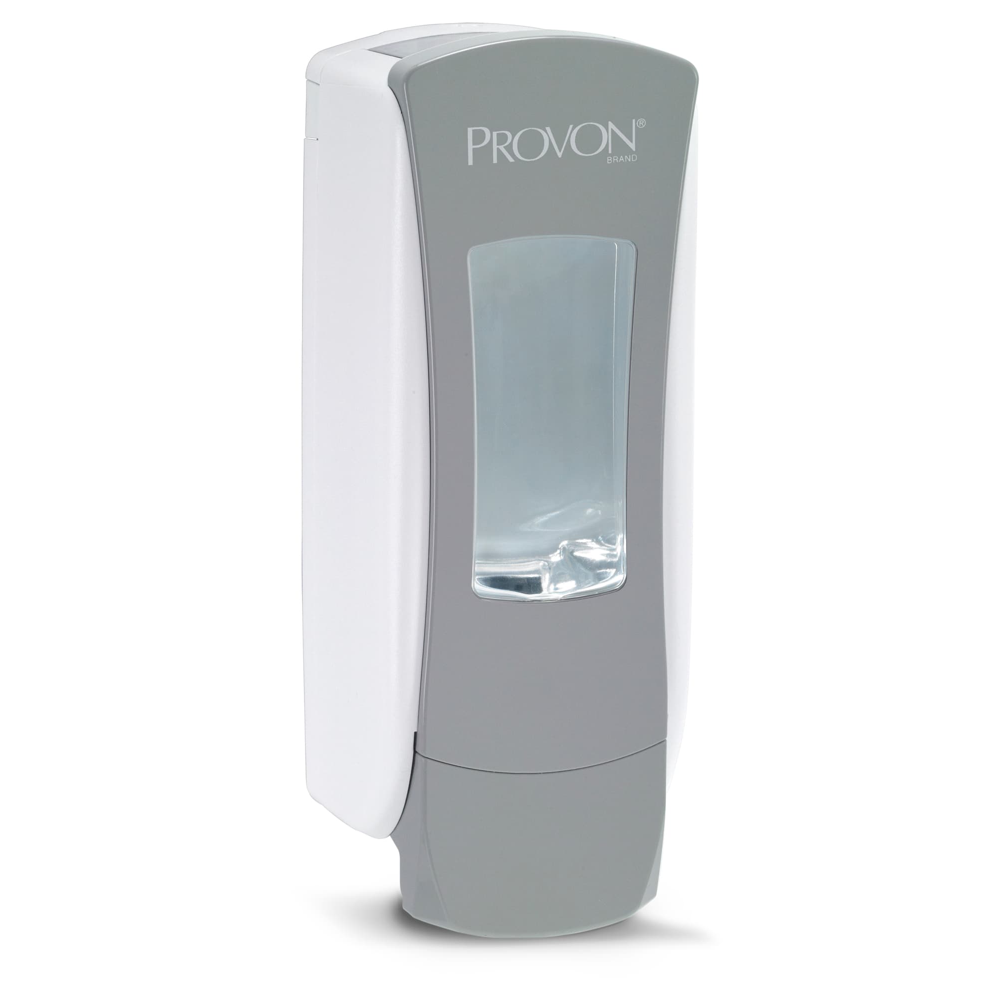 PROVON® Soap Dispenser 1250 mL 3.98X4.65X11.89 IN Gry Wht Wall Mount High Capacity View Wndw Lockable For ADX-12 1/Each