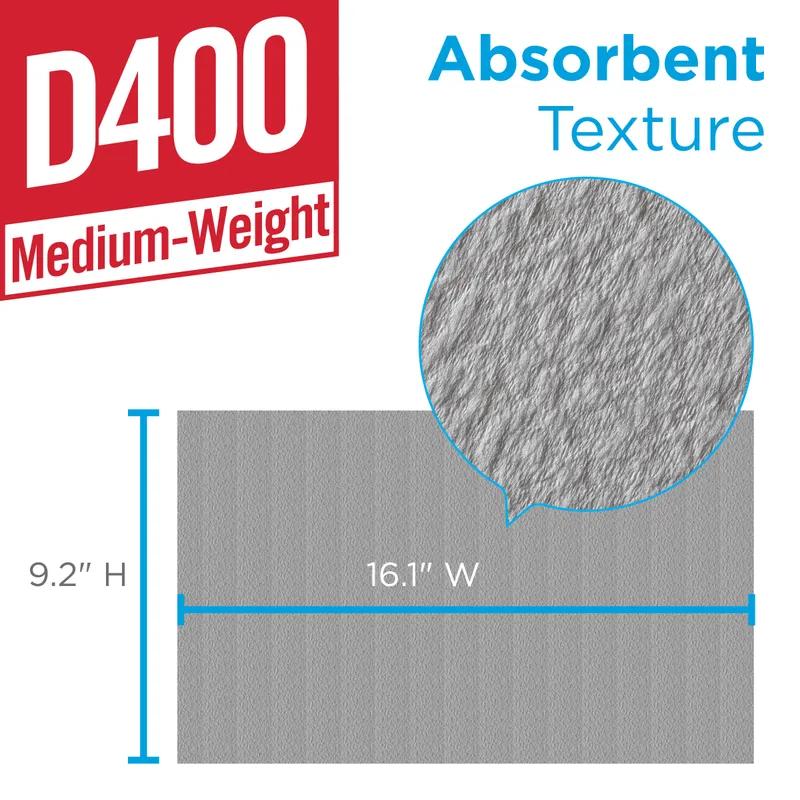 Brawny® Professional Cleaning Wipe 16.1X9.2 IN Medium Duty 1PLY White Pop-Up 90 Count/Pack 10 Packs/Case