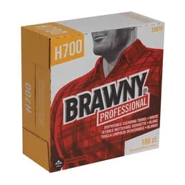 Brawny® Professional Cleaning Wipe 16.5X9 IN 1 PLY HEF White 100 Sheets/Pack 5 Packs/Case 500 Sheets/Case
