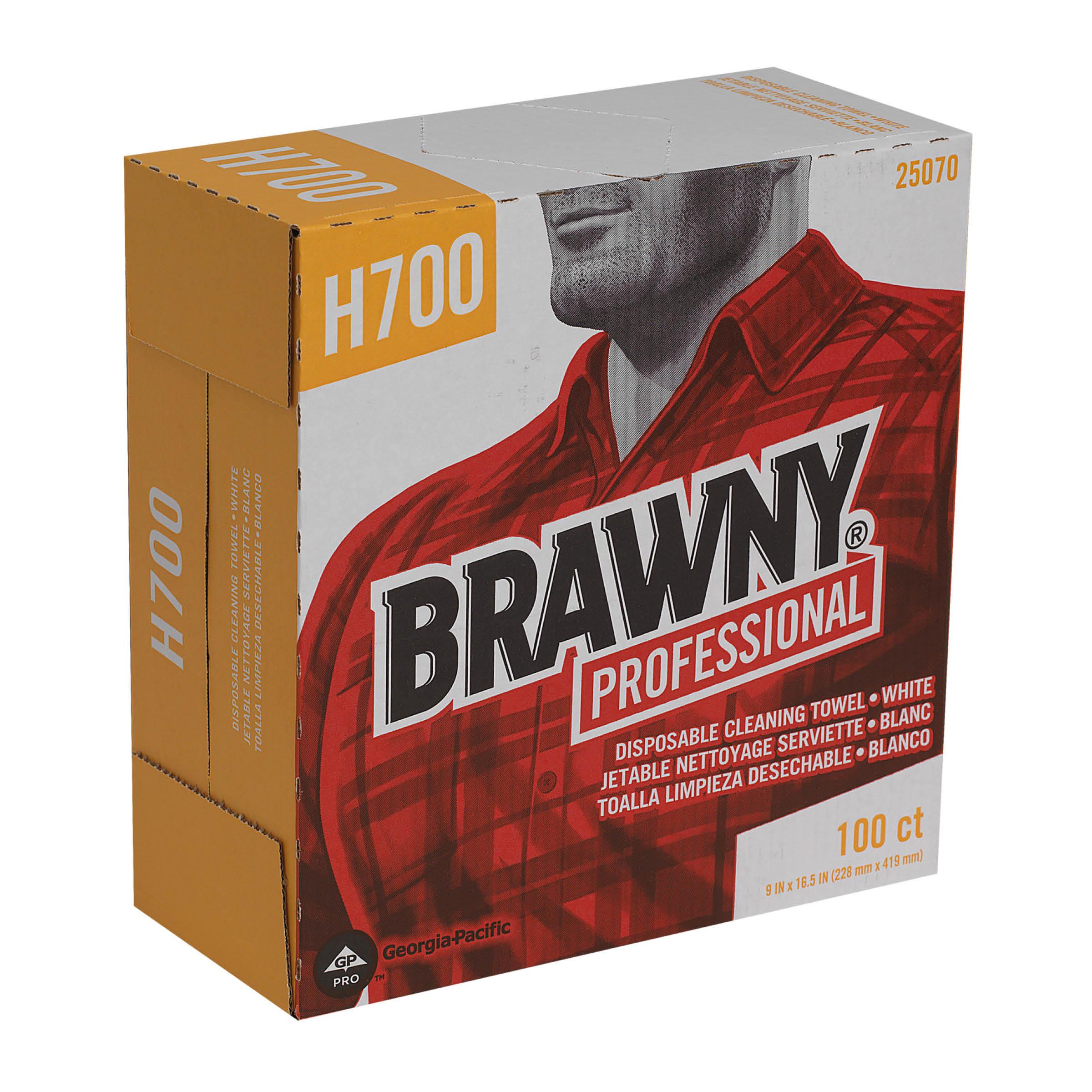Brawny® Professional Cleaning Wipe 16.5X9 IN 1 PLY HEF White 100 Sheets/Pack 5 Packs/Case 500 Sheets/Case