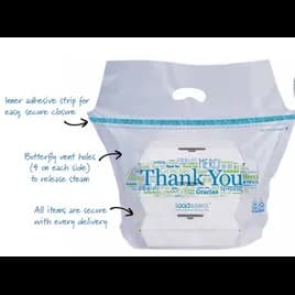 Hilex® Delivery Bag 21X17X9 IN LDPE 1.5MIL Thank You Tamper-Evident 500/Case