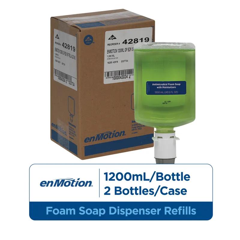 enMotion® Hand Soap Foam 1200 mL Tranquil Aloe Green Antimicrobial 2/Case