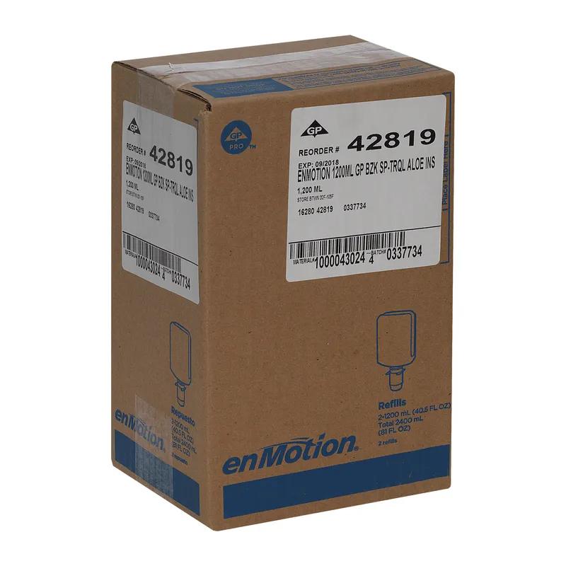 enMotion® Hand Soap Foam 1200 mL Tranquil Aloe Green Antimicrobial 2/Case