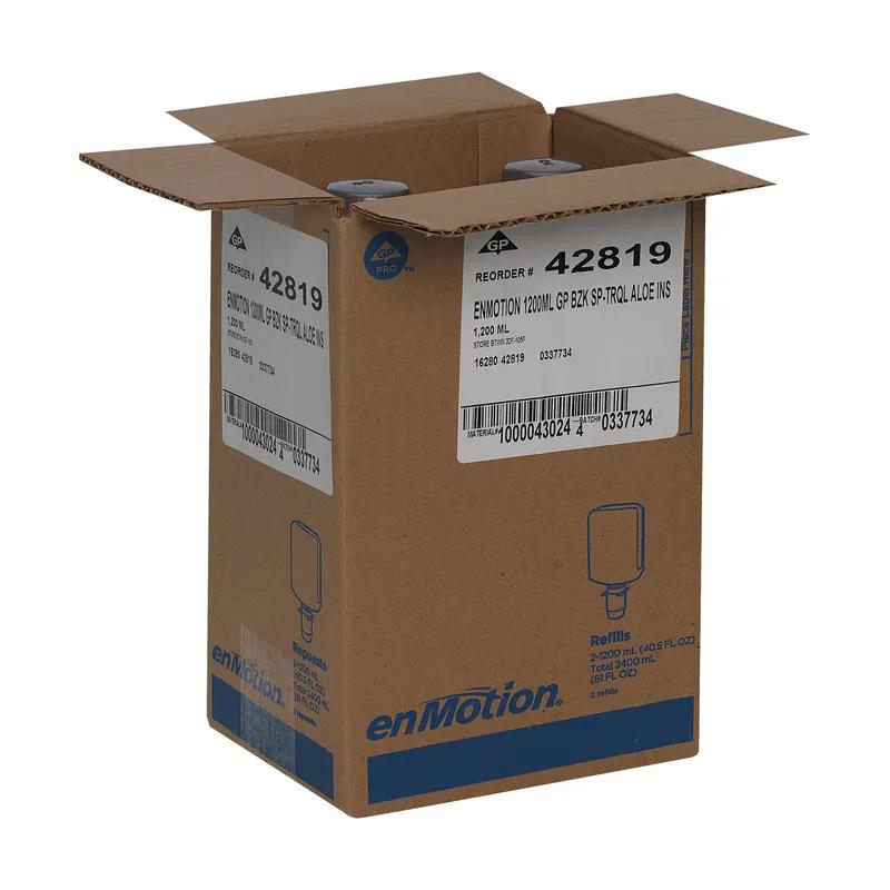 enMotion® Hand Soap Foam 1200 mL Tranquil Aloe Green Antimicrobial 2/Case