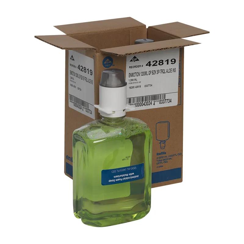 enMotion® Hand Soap Foam 1200 mL Tranquil Aloe Green Antimicrobial 2/Case