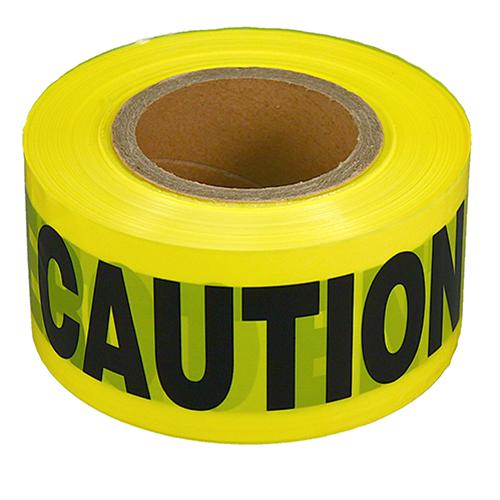 Impact® Caution Tape 1000 FT Yellow Black PE 8 Count/Case
