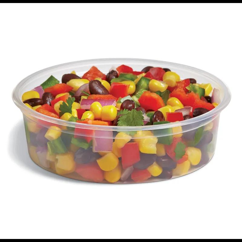 HomeFresh® Deli Container Base 6 OZ PP Clear Round 500/Case