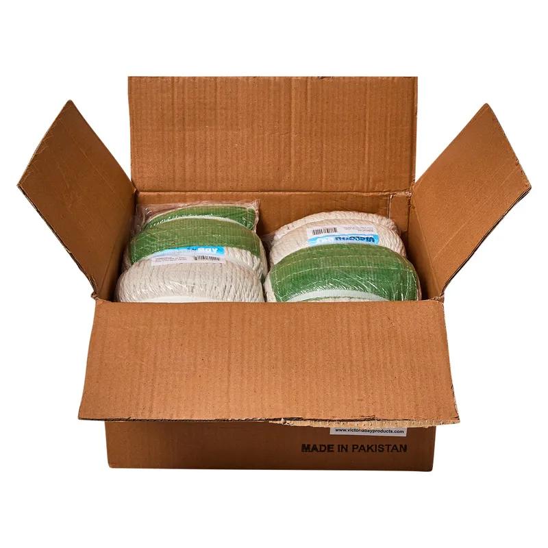 Bristles Mop Head White Cotton 4PLY Cut End Refill 12/Case