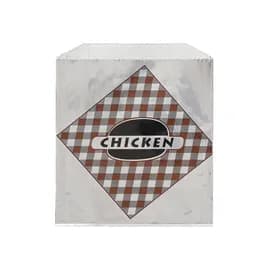 Chicken Bag 6X0.75X6.5 IN Foil-Lined Paper Kraft Paper 1000/Case